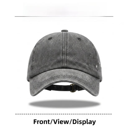 Gorra De Béisbol Para Mujer Estilo Vintage Con Visera Curva, Protección UV, En Algodón Con Diseño De Letra