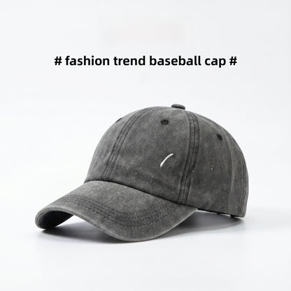 Gorra De Béisbol Para Mujer Estilo Vintage Con Visera Curva, Protección UV, En Algodón Con Diseño De Letra