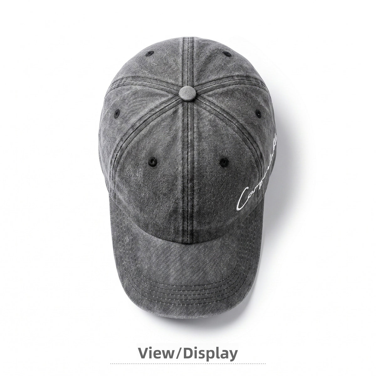 Gorra De Béisbol Para Mujer Estilo Vintage Con Visera Curva, Protección UV, En Algodón Con Diseño De Letra