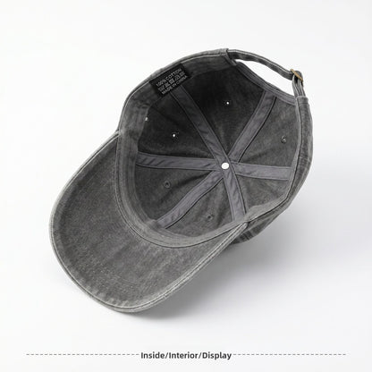 Gorra De Béisbol Para Mujer Estilo Vintage Con Visera Curva, Protección UV, En Algodón Con Diseño De Letra