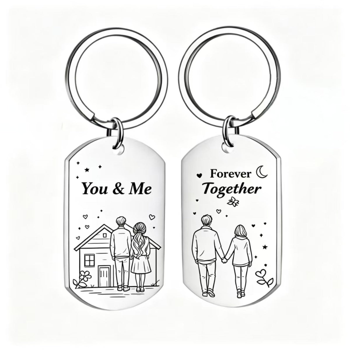 Llaveros De Acero Inoxidable 304 Para Día De San Valentín, Accesorios Perfectos Para Regalar En Esta Fecha Especial