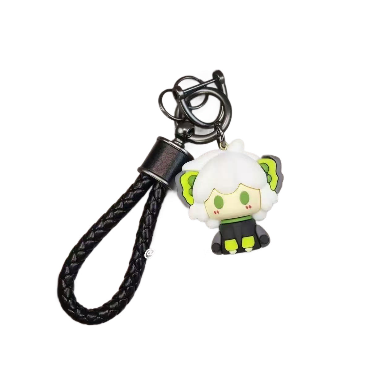 Llavero De Personaje Animado En Cuero Sintético Con Detalles En Gel De Sílice, Ideal Para Llaveros Y Accesorios