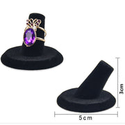 Montura de anillo de un dedo con cabeza plana
