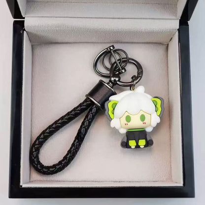 Llavero De Personaje Animado En Cuero Sintético Con Detalles En Gel De Sílice, Ideal Para Llaveros Y Accesorios
