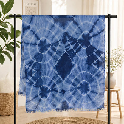 Bufanda De Rayón Con Estampado Tie-dye, Un Accesorio Ligero Y Elegante, Perfecto Para Cualquier Época Del Año.