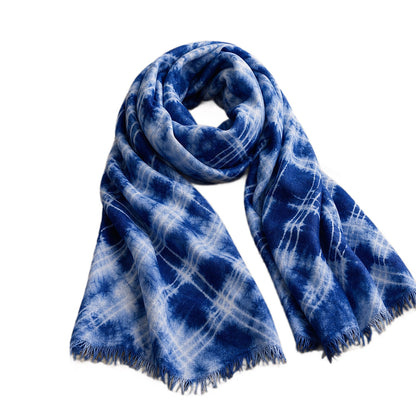 Bufanda De Rayón Con Estampado Tie-dye, Un Accesorio Ligero Y Elegante, Perfecto Para Cualquier Época Del Año.