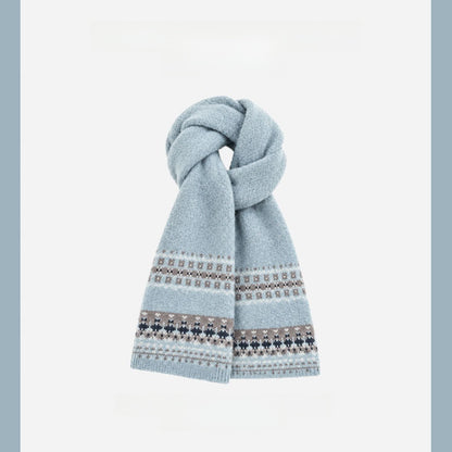 Bufanda A Cuadros Para Mujer En Color Rojo, Confeccionada Con Un Tejido Suave Que Imita El Cachemir, Ideal Para Las Estaciones De Otoño E Invierno.