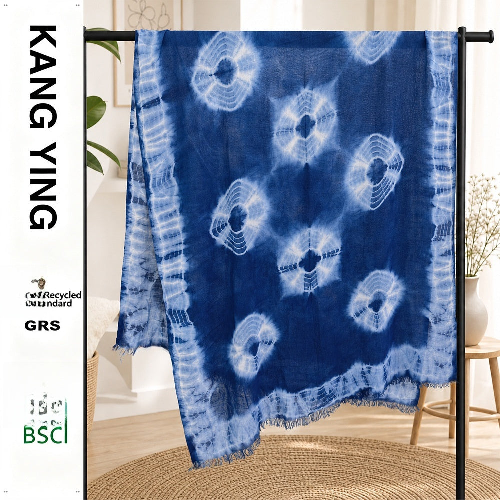 Bufanda De Rayón Con Estampado Tie-dye, Un Accesorio Ligero Y Elegante, Perfecto Para Cualquier Época Del Año.