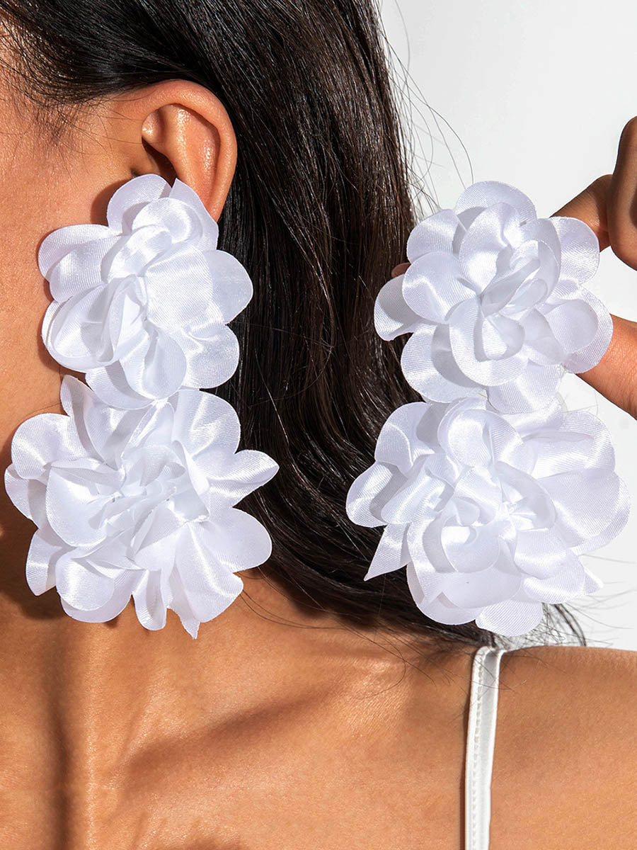 Flower Shape Drop Earrings