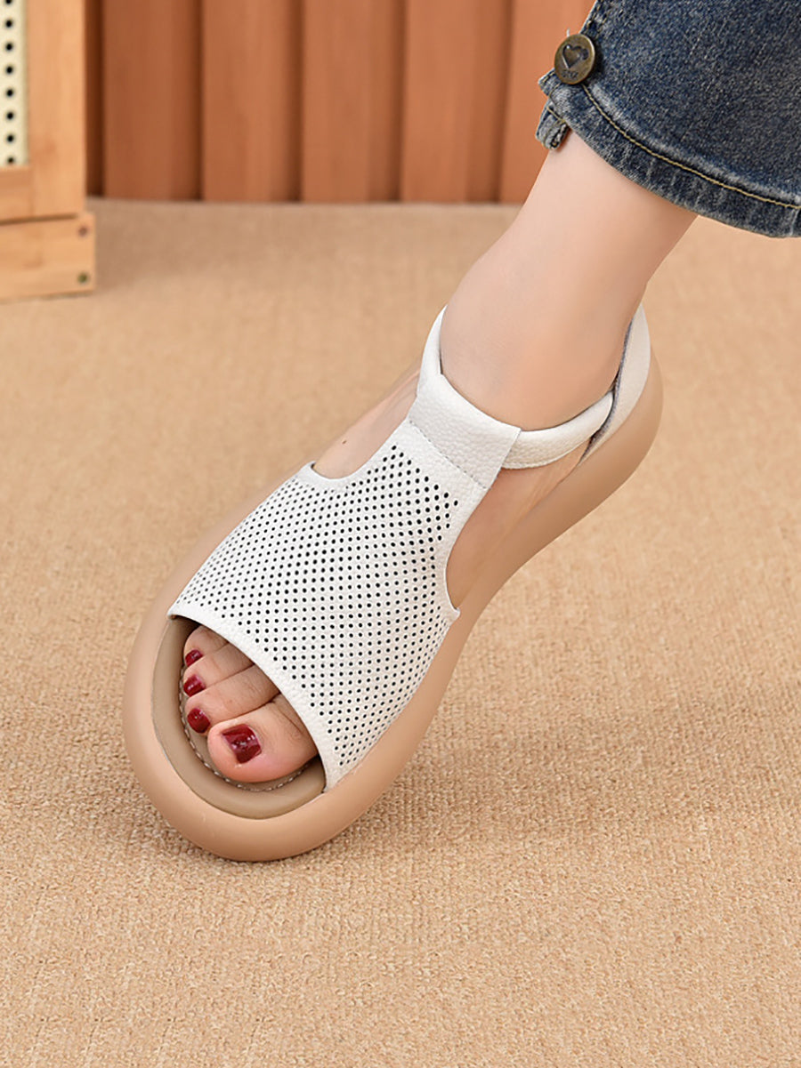 Women Summer Casual Leather Platfrom Sandals