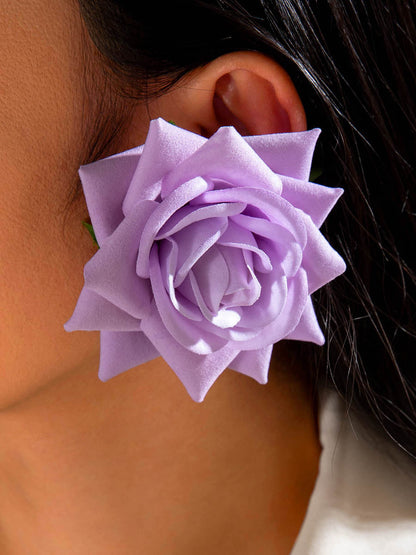 Flower Shape Drop Earrings