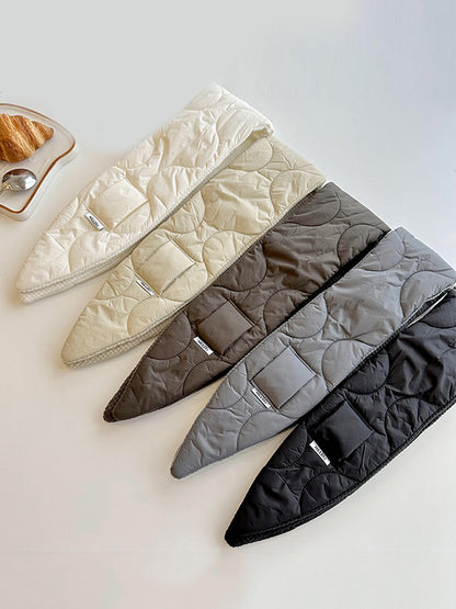 Padded Keep Warm Solid Color Scarf