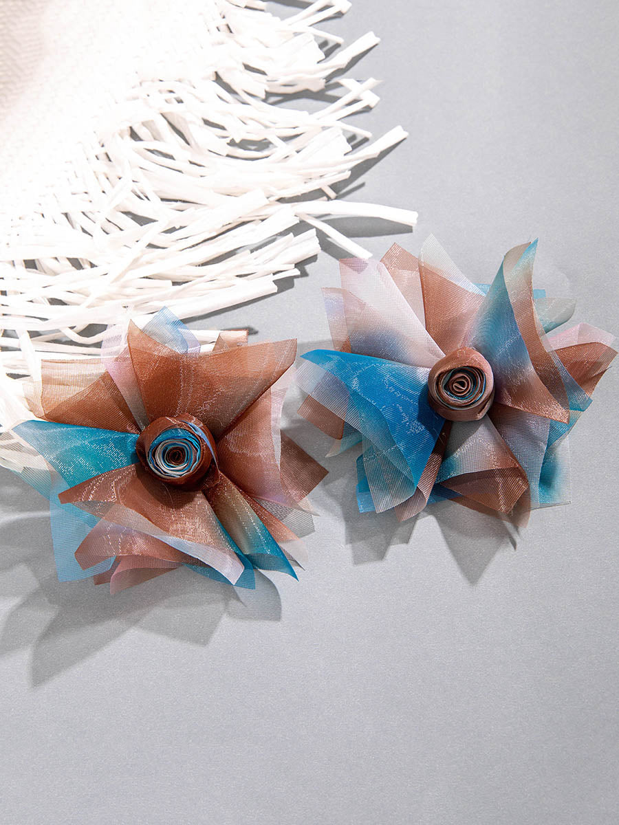 Flower Shape Drop Earrings