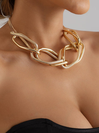 Chains Geometric Solid Color Necklaces Accessories