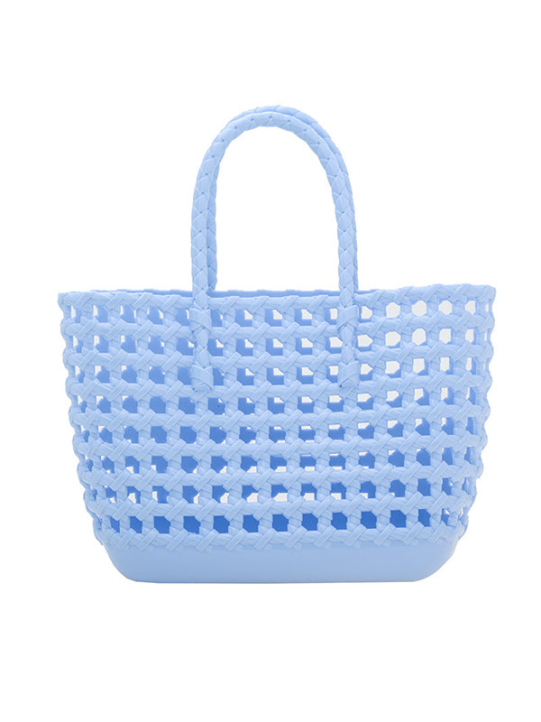 Hollow Solid Color Handbags