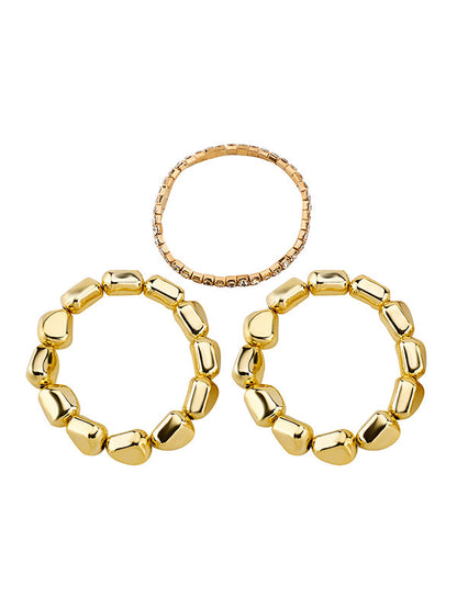 Normcore Geometric Rhine Stones Bracelet Accessories