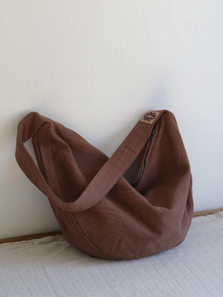 Retro Artistic Large Capacity Crossbody Bag