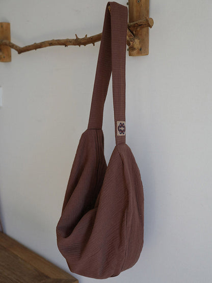Retro Artistic Large Capacity Crossbody Bag