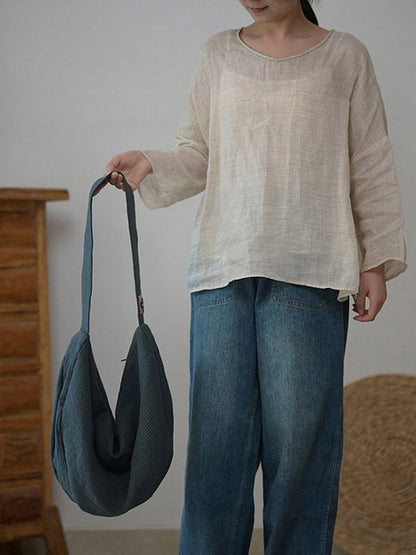 Retro Artistic Large Capacity Crossbody Bag
