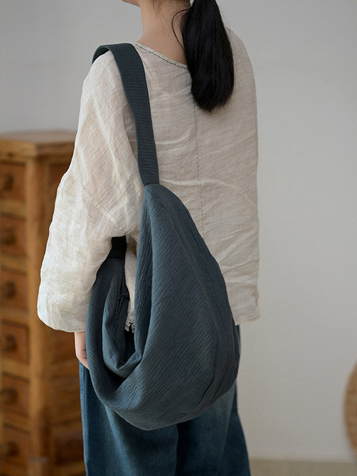Retro Artistic Large Capacity Crossbody Bag