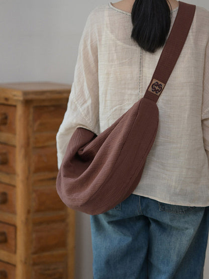 Retro Artistic Large Capacity Crossbody Bag