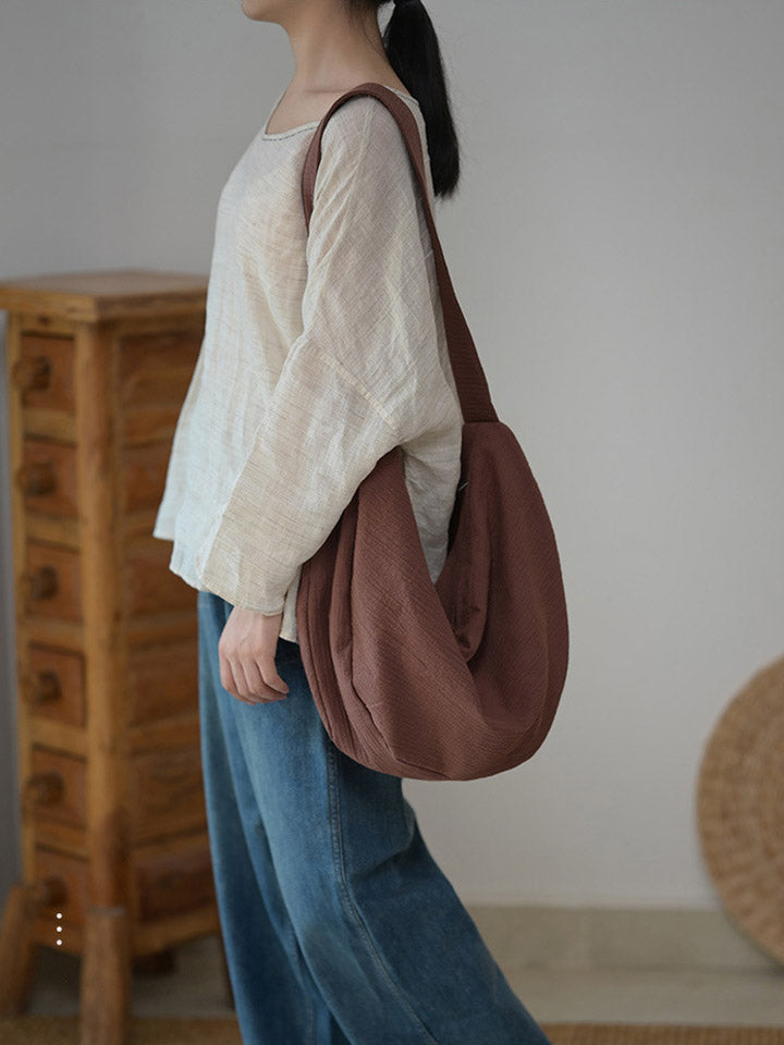 Retro Artistic Large Capacity Crossbody Bag
