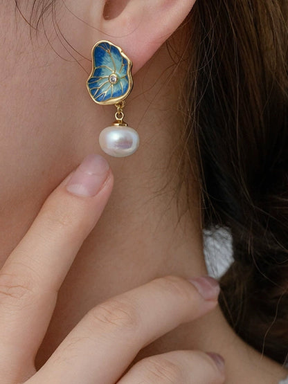 Contrast Color Rhinestone Eardrop Accessories