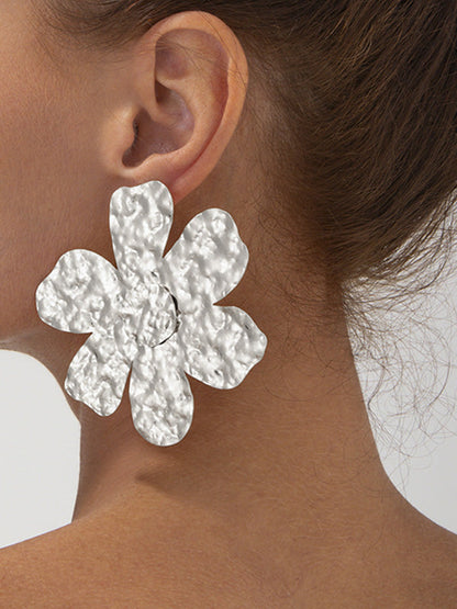Irregularity Flower Shape Earrings Accessories