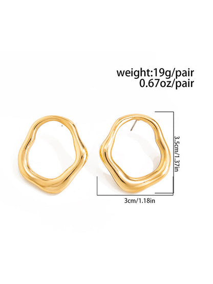 Irregularity Shiny Earrings Accessories