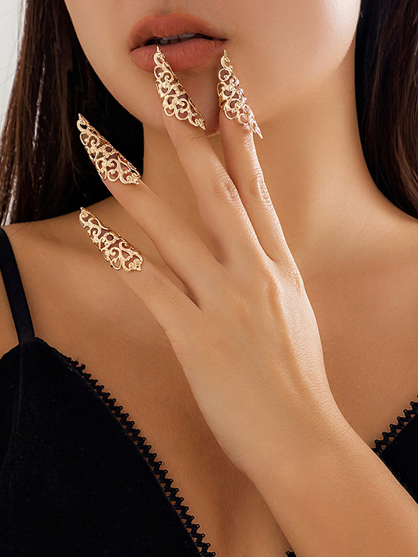 Geometric Hollow Nail Protectors