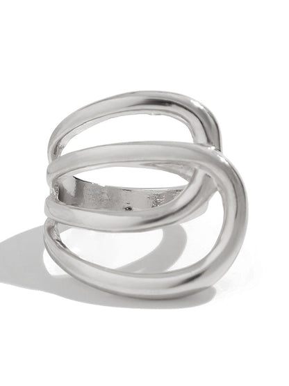 Irregularity Geometric Shiny Rings Accessories