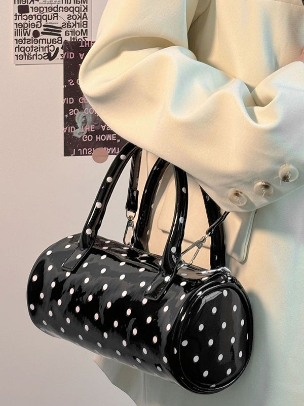 Geometric Polka Dot Split-Joint Zipper Bags Crossbody Bags Handbags