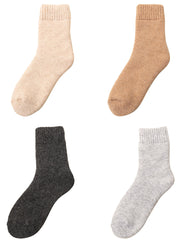 4 Pairs(Grey Dark Grey Khaki Beige)