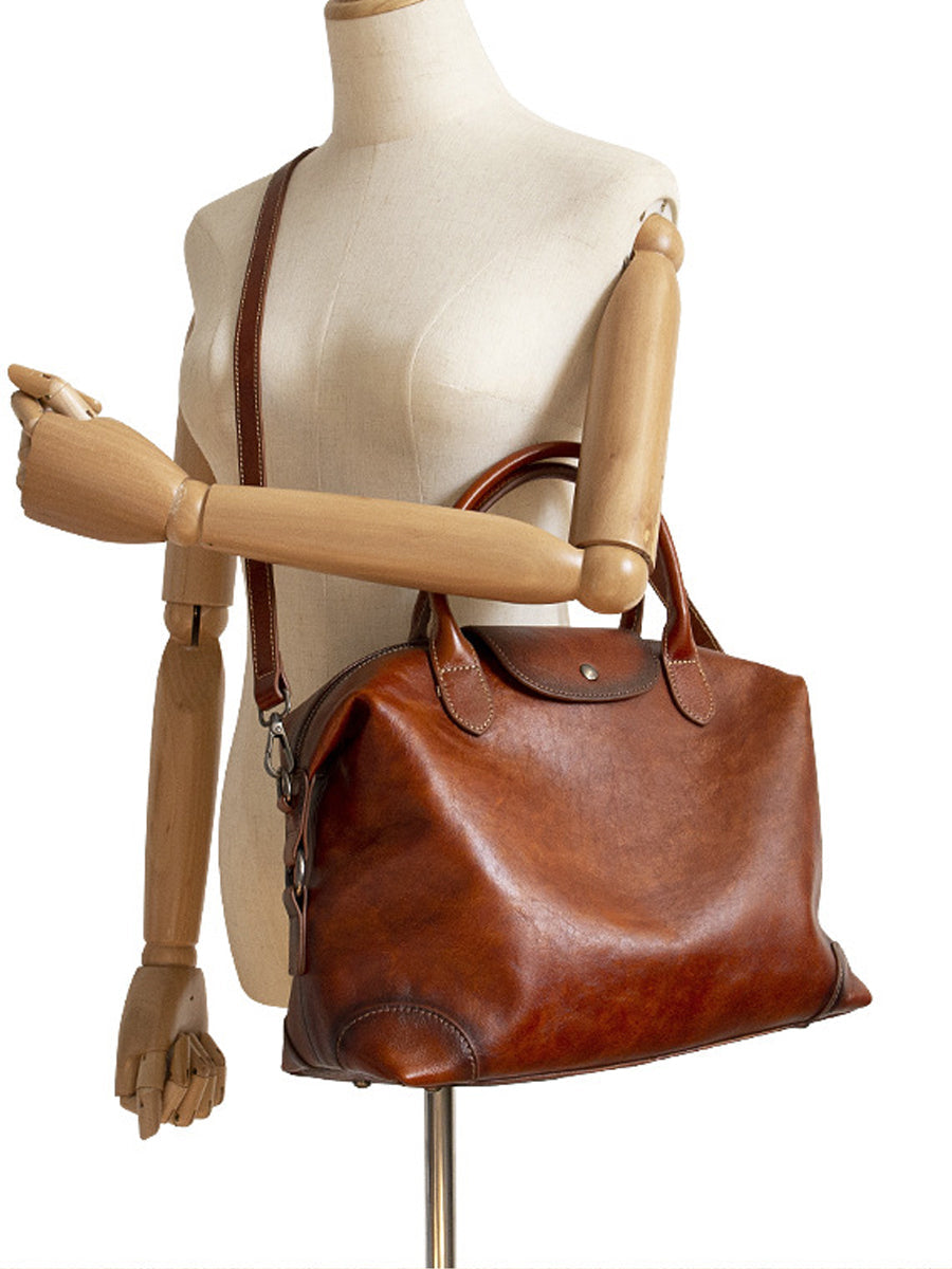 Women Vintage Genuine Leather Tote Bag Crossbag