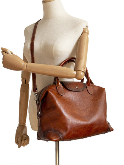Women Vintage Genuine Leather Tote Bag Crossbag