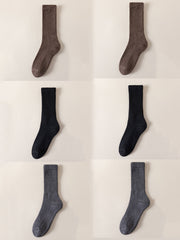 6 Pairs Thicken(Black Grey Brown)