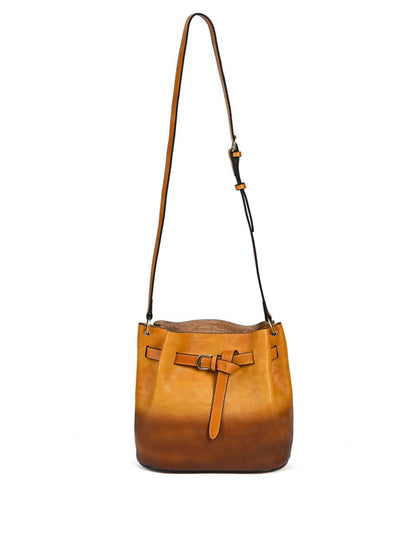 Women Vintage Leather Large Capacity Shoulder Bag