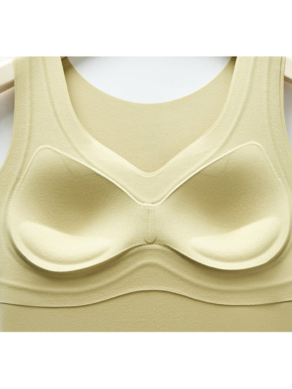 Women Autumn Casual Pure Color V-Neck Bottom Vest