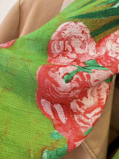 Flower Print Shawl&Scarf