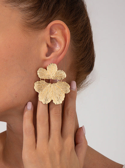 Irregularity Flower Shape Earrings Accessories