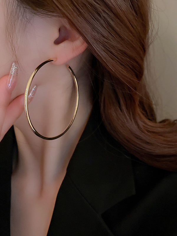 Geometric Solid Color Drop Earrings