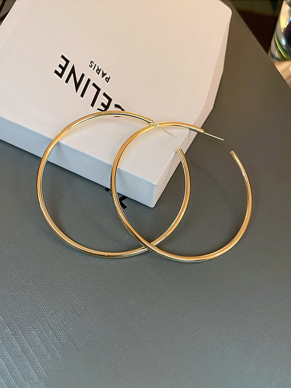 Geometric Solid Color Drop Earrings