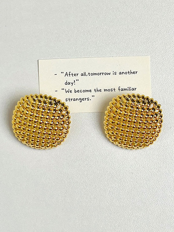 Geometric Rhine Stones Drop Earrings