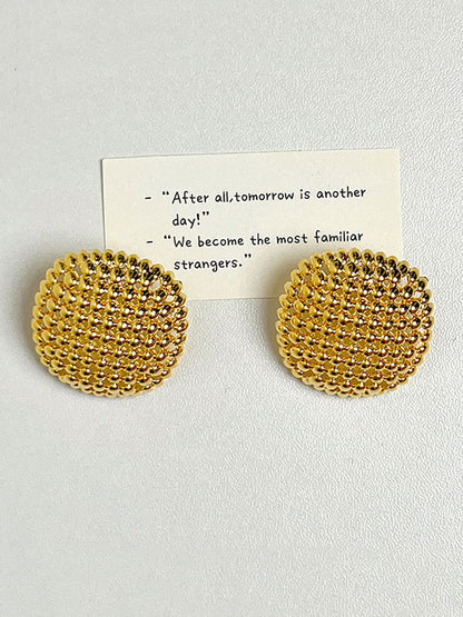 Geometric Rhine Stones Drop Earrings