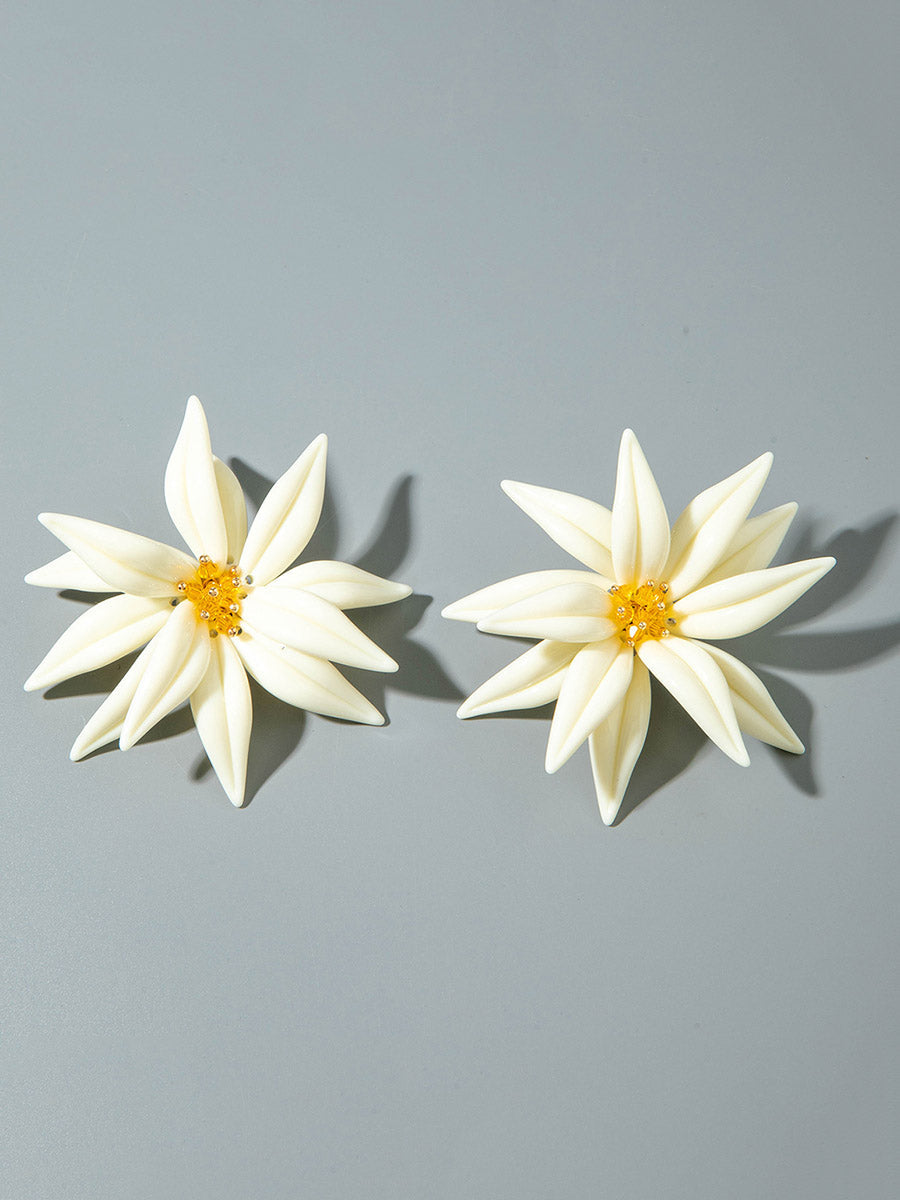 Flower Shape Drop Earrings
