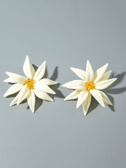 Flower Shape Drop Earrings