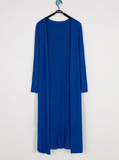 Casual Loose Long Sleeves Solid Color Outerwear