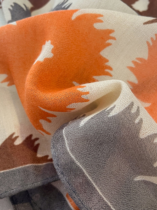 Vintage Floral Printed Shawl&Scarf