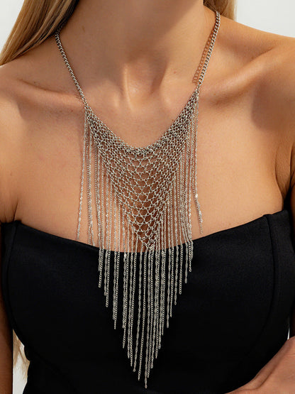 Geometric Tasseled Necklaces Accessories