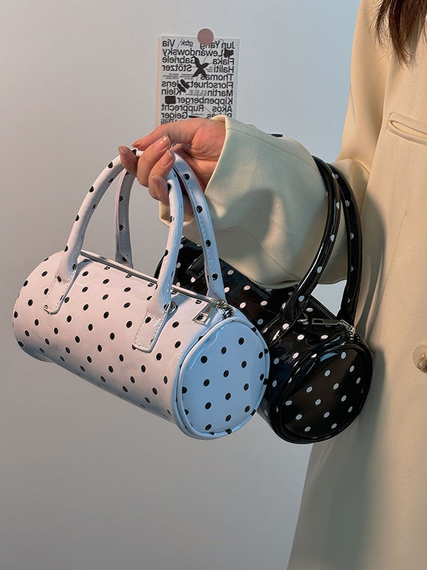 Geometric Polka Dot Split-Joint Zipper Bags Crossbody Bags Handbags